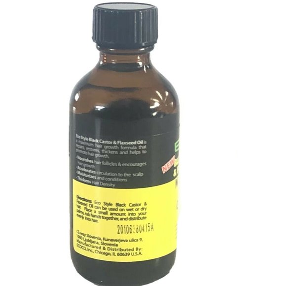 ECO Style Black Castor Oil & Flaxseed Oil - Picture 3 of 3